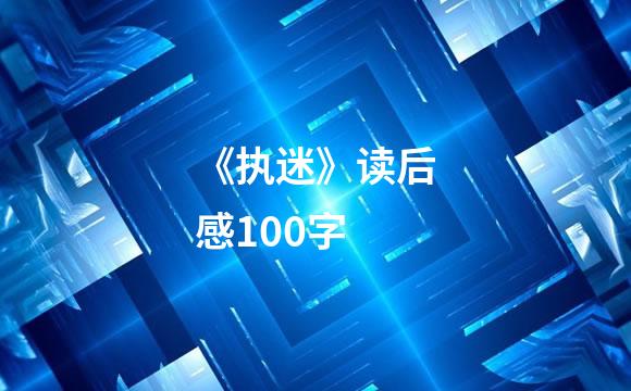 《执迷》读后感100字