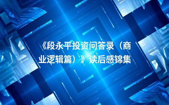 《段永平投资问答录（商业逻辑篇）》读后感锦集
