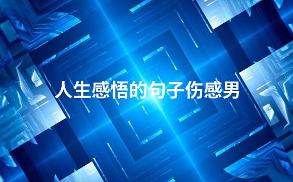 人生感悟的句子伤感男