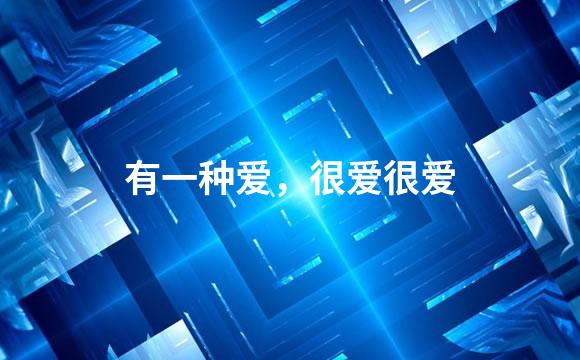 有一种爱，很爱很爱